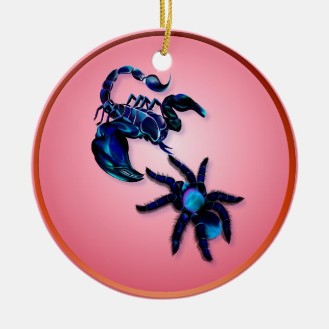 Dans av Arachnidsprydnaden Julgransprydnad Keramik (Framsidan)