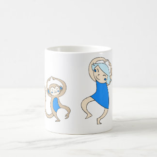 Dans av debuktade aporna kaffemugg