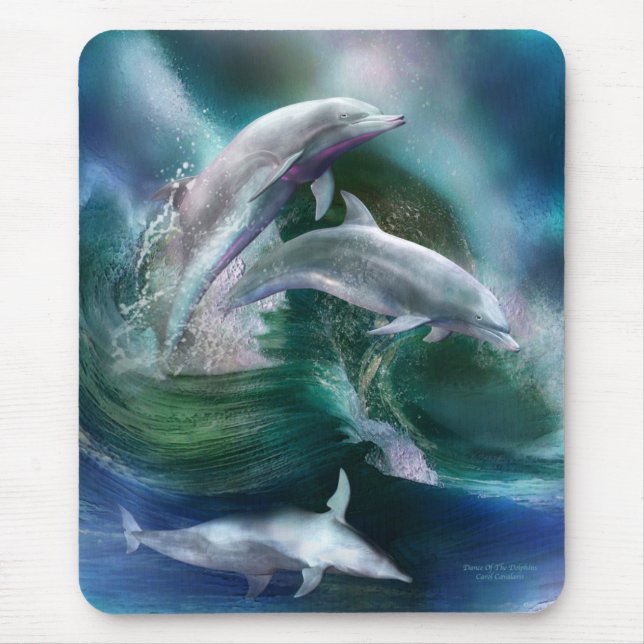 Dans av delfinkonsten Mousepad Musmatta (Framsidan)