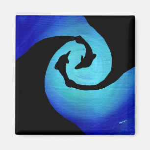 Dans av delfinmagneten magnet