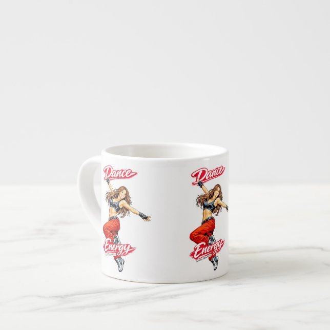 Dans av energi och frihet espressomugg (Framsida vänster)