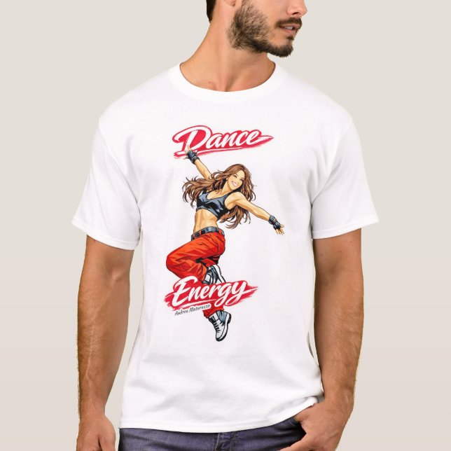 Dans av energi och frihet t shirt (Framsida)