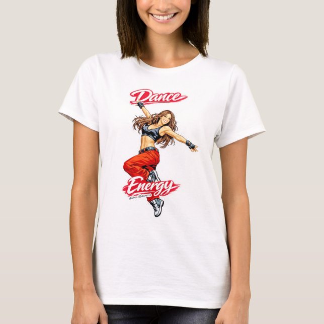 Dans av energi och frihet t shirt (Framsida)