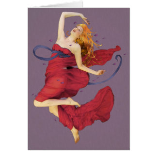 Dans av fröjd hälsningskort