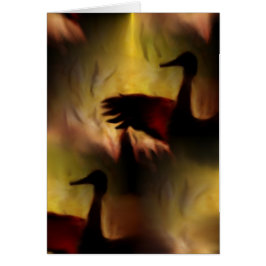 Dans av kranarna hälsningskort