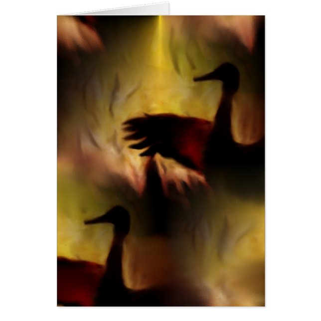 Dans av kranarna hälsningskort (Framsidan)