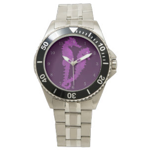 Dans av seahorsesna (lilor) armbandsur