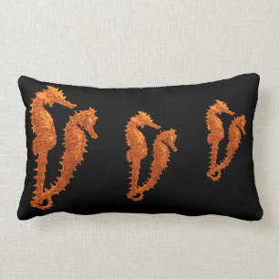 Dans av seahorsesna (orangen) lumbarkudde