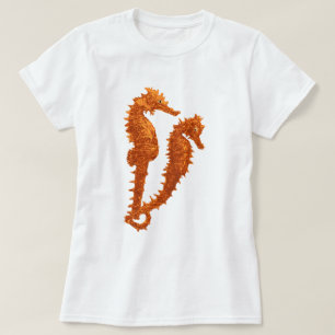 Dans av seahorsesna (orangen) tröja