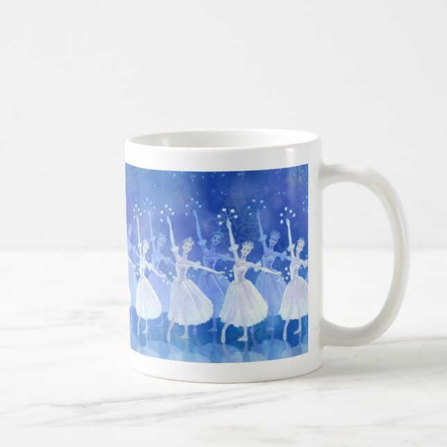 Dans av snöflingormuggen kaffemugg (Höger)