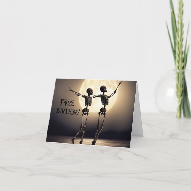 dans död födelsedagskort kort (Framsida)