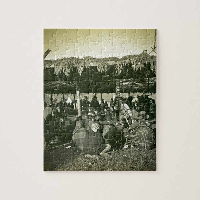 dans för Hög-yi Hög-yi Flathead indiankrig Pussel (Vertikal)