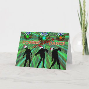 Dans för Zombiejuldisko Helgkort