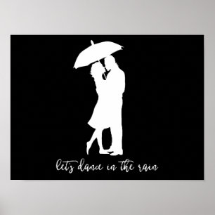 Dans i regnaaffischen poster