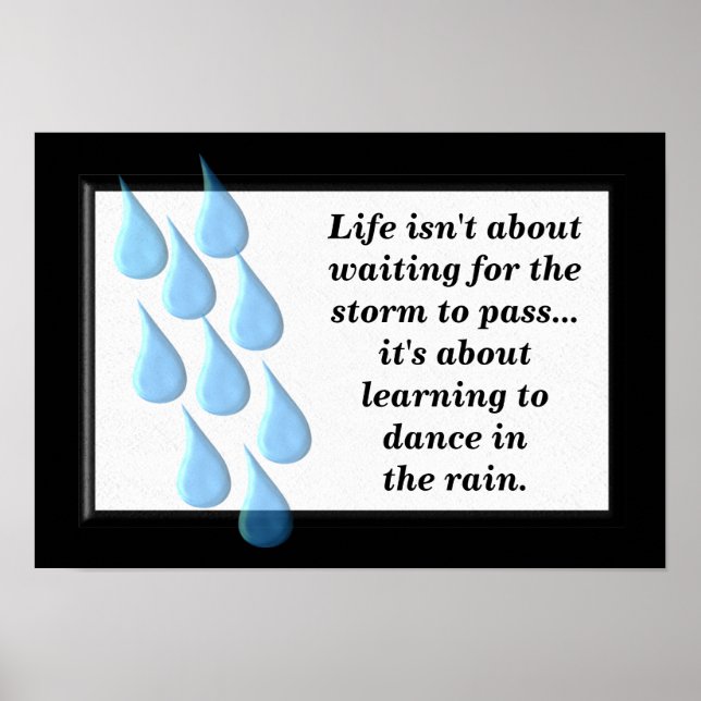 Dans i regnet poster (Framsidan)