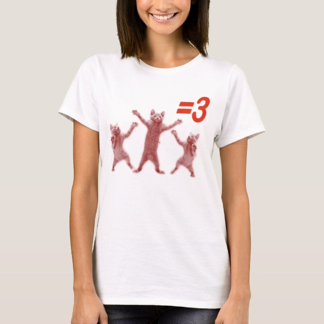 dans lika med 3 t-shirt (Framsida)