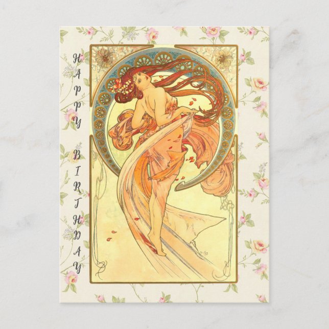 Dans, Lycklig Födelsedag Vykort (Framsida)