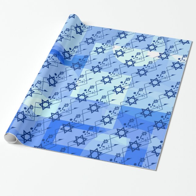 Dans Magen David Presentpapper (Utrullad)