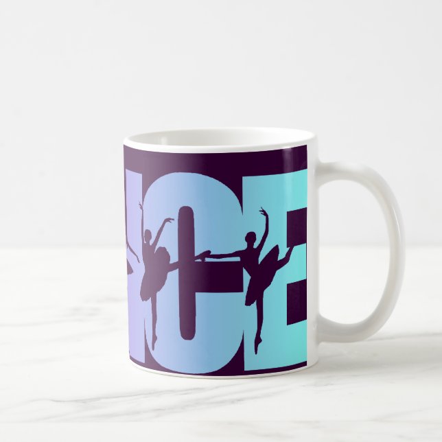 Dans med dansare kaffemugg (Höger)