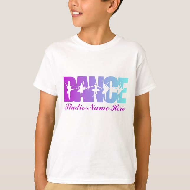Dans med dansarestudionamn t-shirt (Framsida)