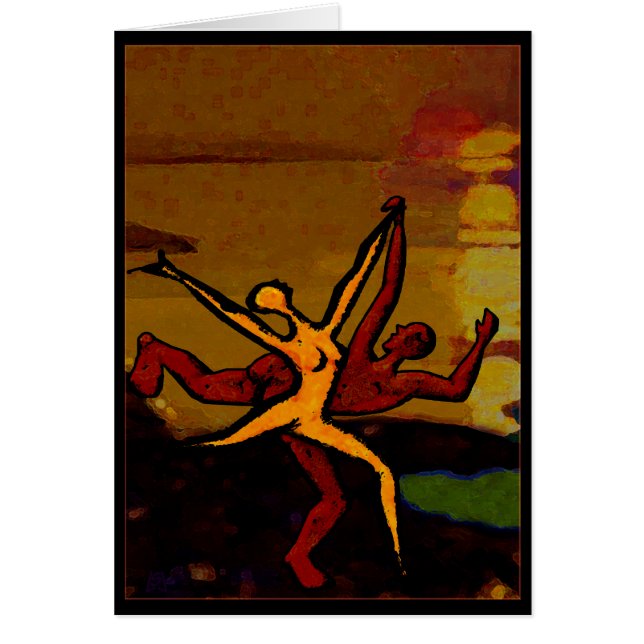 Dans med mig hälsningskort (Framsidan)