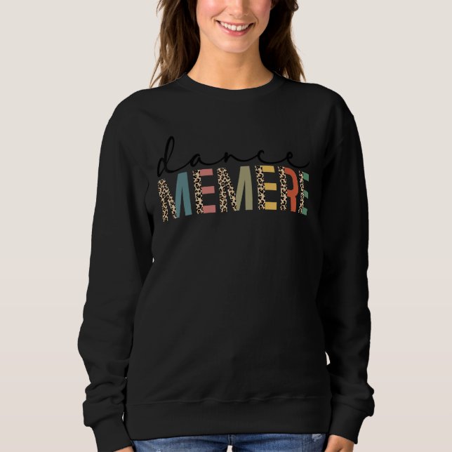 Dans Memere Av En Dansare Memere Dansande Leopard  T Shirt (Framsida)