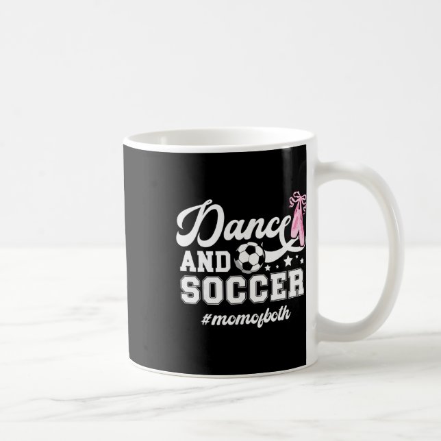 Dans- Och Fotbollsmamma För Både Dansande Och Fotb Kaffemugg (Höger)