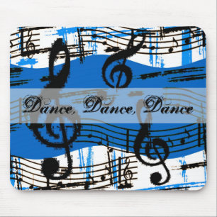 Dans och musik noter Mousepad Musmatta