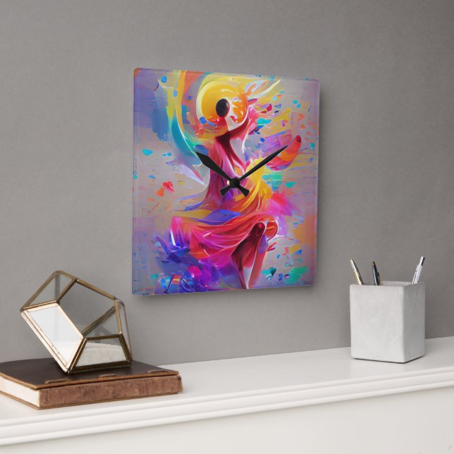 Dans of Joy Watch Fyrkantig Klocka (Kontor)