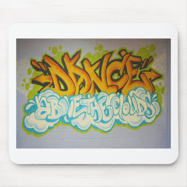Dans ovanför molngrafitti musmatta (Framsidan)