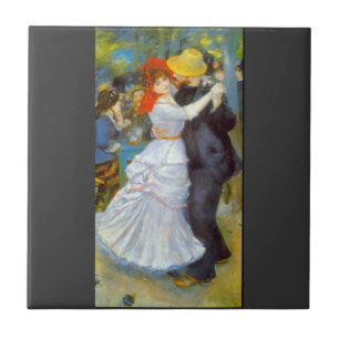 Dans på Bougival av Pierre Renoir Kakelplatta