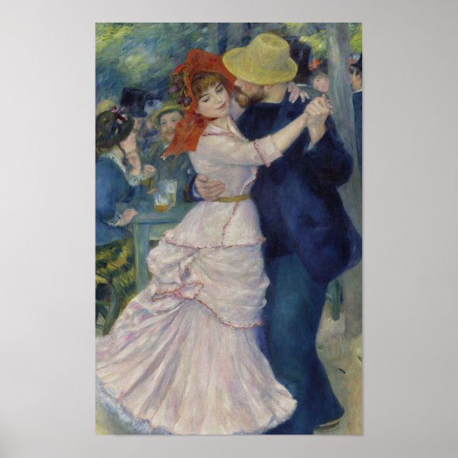 Dans på Bougival av Renoir Poster (Framsidan)