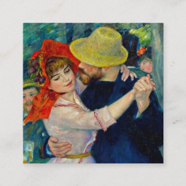 Dans på Bougival Pierre Renoir Tilläggskort (Framsida)