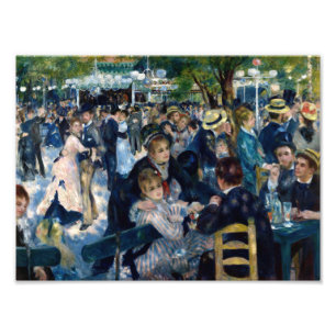Dans på Le Moulin de la Galette Fototryck