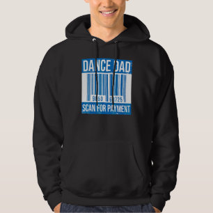Dans Pappa Bekymrad Skanning Betalning Föräldrar V Hoodie