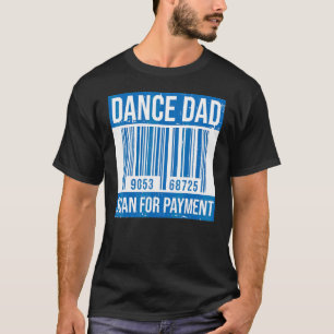 Dans Pappa Bekymrad Skanning Betalning Föräldrar V T Shirt