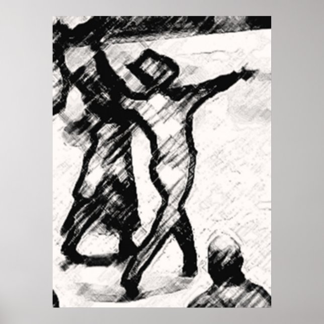 DANS POSTER SKRIV UT **UPP TILL 32 tum (Framsidan)