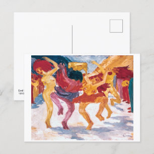 Dans runt guldkalven Emil Nolde Vykort