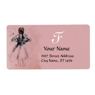 DANS-SKOLOR, BALLERINA BALLET DANCER I ROSA FRAKTSEDEL