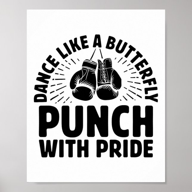 Dans som en fjäril Slår med Pride Boxer Spor Poster (Framsidan)