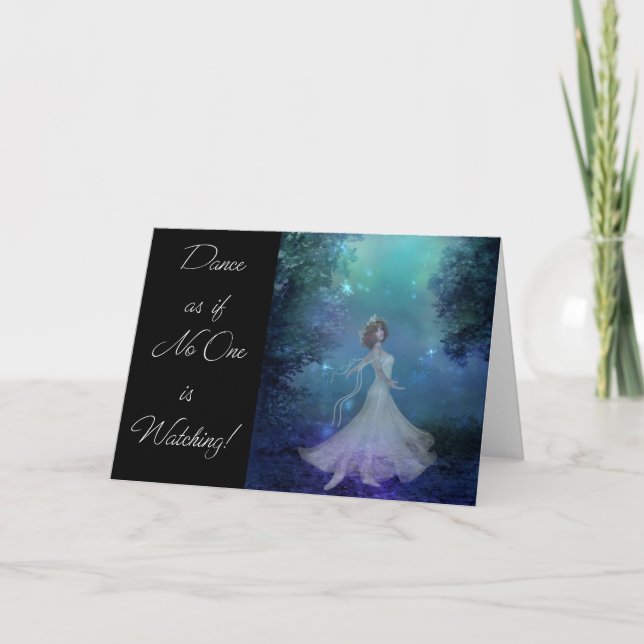 Dans som, om ingen håller ögonen på! Hälsningkort Helgkort (Framsida)