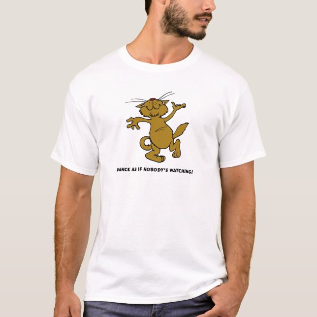 Dans som om inget hålla ögonen på tee (Framsida)