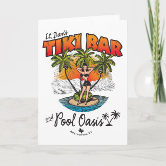 Dan's Tiki Pub & Bassäng Oasis Bikini Babe Kort