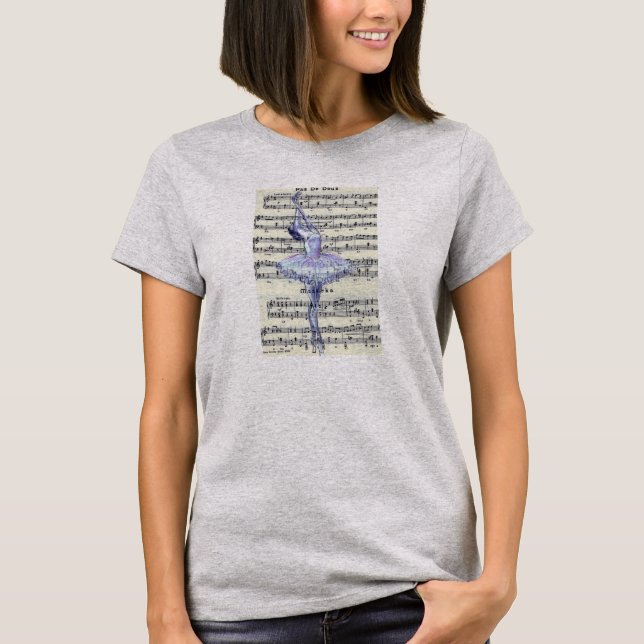 Dans till musikbalettT-tröja Tee Shirt (Framsida)