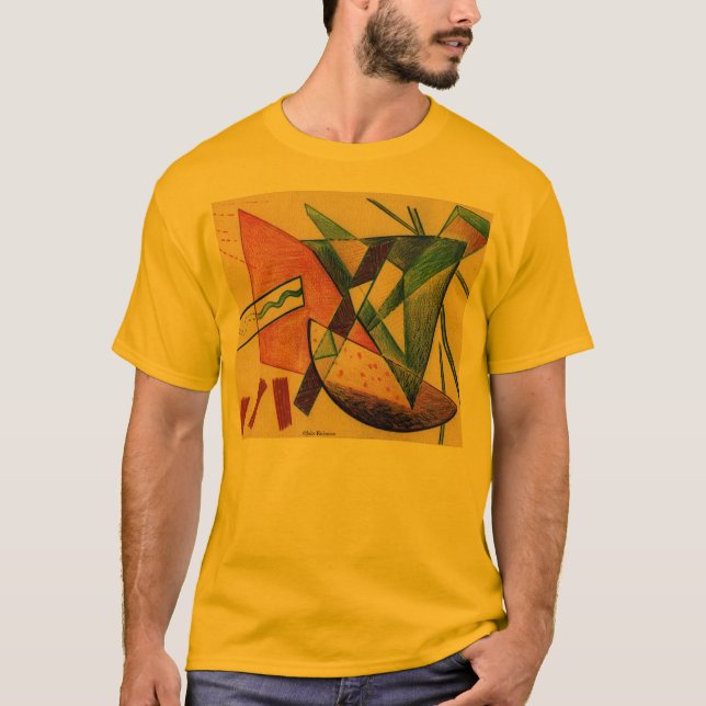 Dansa abstrakt formar skjortan t-shirt (Framsida)