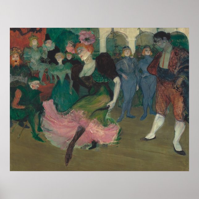 Dansa Bolero-Toulouse-Lautrec-målning Poster (Framsidan)