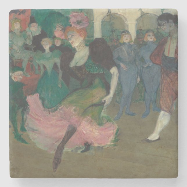 Dansa Bolero-Toulouse-Lautrec-målning Stenunderlägg (Framsidan)