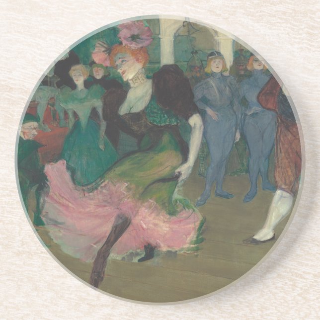 Dansa Bolero-Toulouse-Lautrec-målning Underlägg (Framsidan)