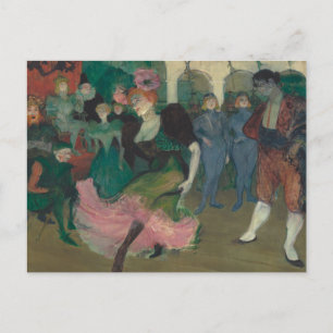 Dansa Bolero-Toulouse-Lautrec-målning Vykort