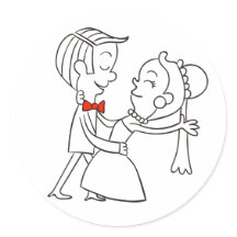 Dansa Bride & Groom Black and White Bröllop